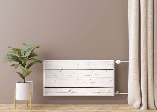 Mata MAGNETYCZNA Na Kaloryfer Białe Deski Imitacja Drewna 90cm x 60cm na Arena.pl