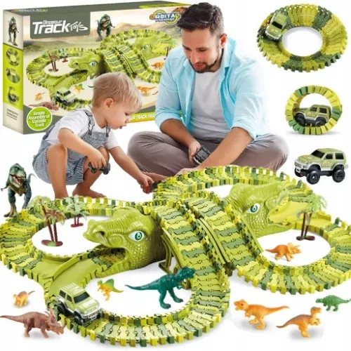 Tor Wyścigowy Dinozaur Dino Park 271 el. XXL 360cm na Arena.pl