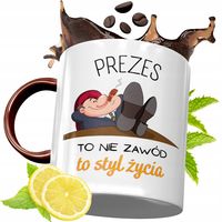 Kubek Bordowy Dla Prezesa Na Urodziny Prezent Z Nadrukiem Ze Zdjęciem