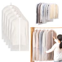 Pokrowiec na ubrania odzież garnitur sukienkę ochronny 100x60 zestaw 5 szt