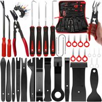 ZESTAW DO DEMONTAŻU TAPICERKI ŚCIĄGACZE KLUCZE ŁOPATKI WYJMAKI PLASTIKÓW 43