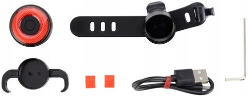 ROCKBROS MOCNA LAMPKA ROWEROWA TYLNA INTELIGENTNY SYSTEM STOP HAMOWANIE na Arena.pl