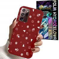 ETUI DO SAMSUNG NOTE 20 ultra - ŚWIĄTECZNE WZORY CHOINKA MIKOŁAJ + FOLIA