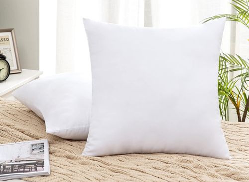 poduszka 40x40 cm antyalergiczna gładka mikrofibra biała silikon na Arena.pl