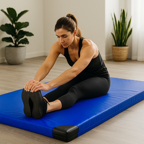 Materac gimnastyczny UNDERFIT 200 x 120 x 10 cm miękki seledynowy na Arena.pl