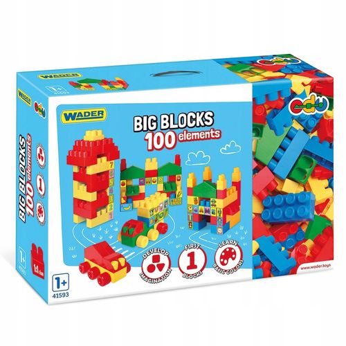 WADER 41593 Big Blocks klocki 100 el. na Arena.pl