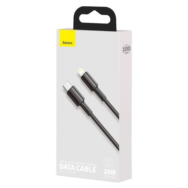 kabel usb-c do lightning baseus high density braided, 20w, 5a, pd, 1m zdjęcie 7