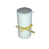 Świeca Dekor Sojowa Prezent Dzień Babci Dziadka Kolumna Paski Upominek