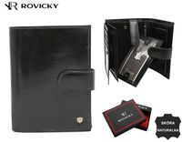 duży, skórzany portfel męski - rovicky