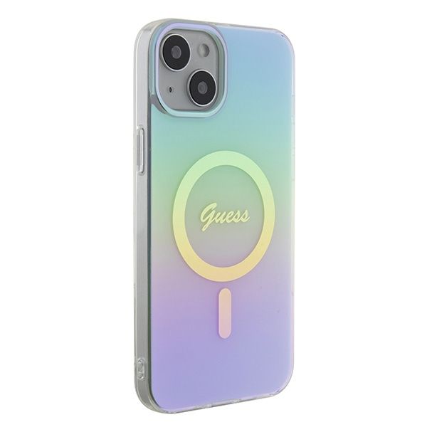 Etui Guess do iPhone 15 Plus, iPhone 14 Plus, Turkusowy, MagSafe zdjęcie 4