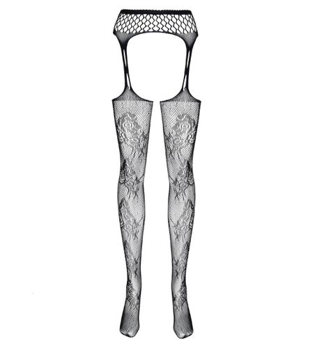 Siateczkowe pończochy z cyrkoniami na Arena.pl