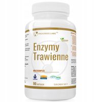 Progress Labs ENZYMY TRAWIENNE Dobre Trawienie Celuloza Błonnik 90 kaps