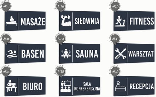 Tabliczka informacyjna DOWOLNY NAPIS Aluminium ATRACYTOWA Nierdzewna na Arena.pl