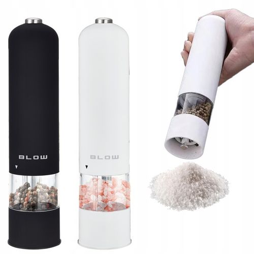 ELEKTRYCZNY MŁYNEK DO SOLI I PIEPRZU PRZYPRAW REGULACJA MIELENIA ZESTAW 2x na Arena.pl