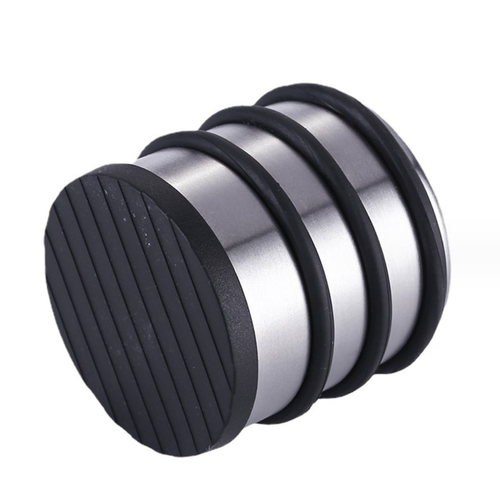 Wielofunkcyjny odbojnik wolnostojący stoper do drzwi srebrny uniwersalny na Arena.pl