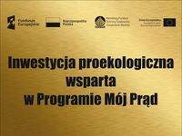 Tabliczka MÓJ PRĄD FOTOWOLTAIKA Inwestycja Grawer