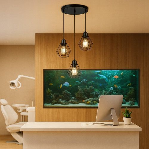 LAMPA SUFITOWA LED LOFT BRYLANT E27 CZARNA STAL IP20 na Arena.pl