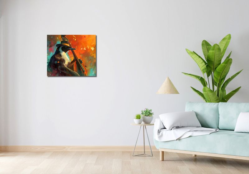 Obraz 60x50cm Pingwinia Nuta zdjęcie 2