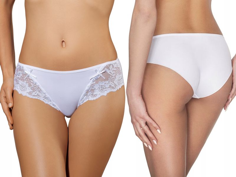 Ewana 023 Klasyczne Figi z Mikrofibry Biały XL zdjęcie 1