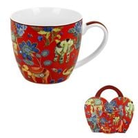kubek 460 ml w koszyczku ankur red