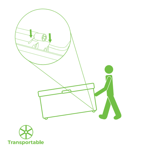 Skrzynia ogrodowa Alpha 340l grafit CORCIANO na Arena.pl