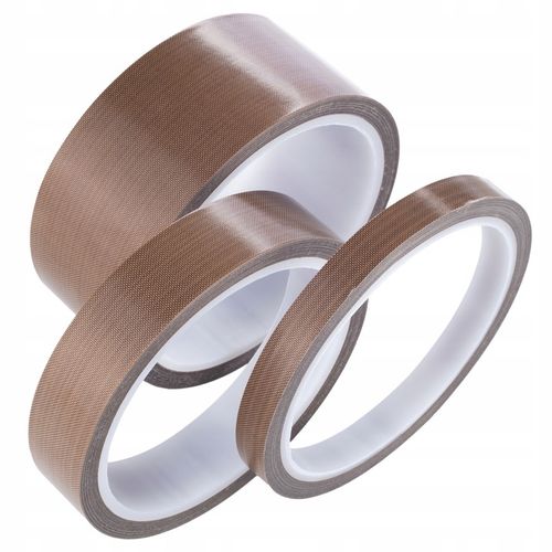 TAŚMA TEFLONOWA OCHRONNA 300°C Z KLEJEM DO ZGRZEWARKI 10M 0,18MM 50MM HQ na Arena.pl