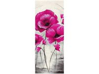 40X100CM RÓŻOWE MAKI OBRAZ PION