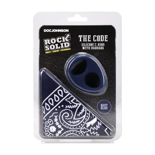 rock solid the code silikonowy pierścień z bandaną granatowy na Arena.pl