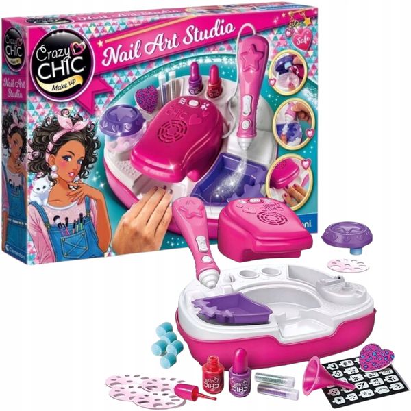 ZESTAW STUDIO PAZNOKCI DLA DZIEWCZYNKI CRAZY CHIC zdjęcie 1