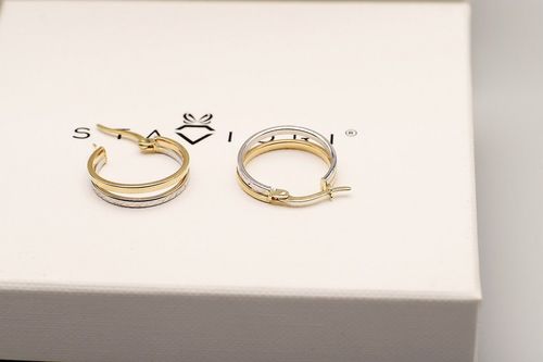 Złote kolczyki KXX6235 na Arena.pl