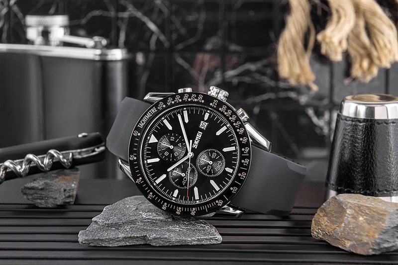 zegarek męski skmei 9253psibk + box zdjęcie 5