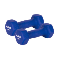 Hantelki żeliwne neoprenowe HEX 2x1.5kg do ćwiczeń treningu fitness Rebel