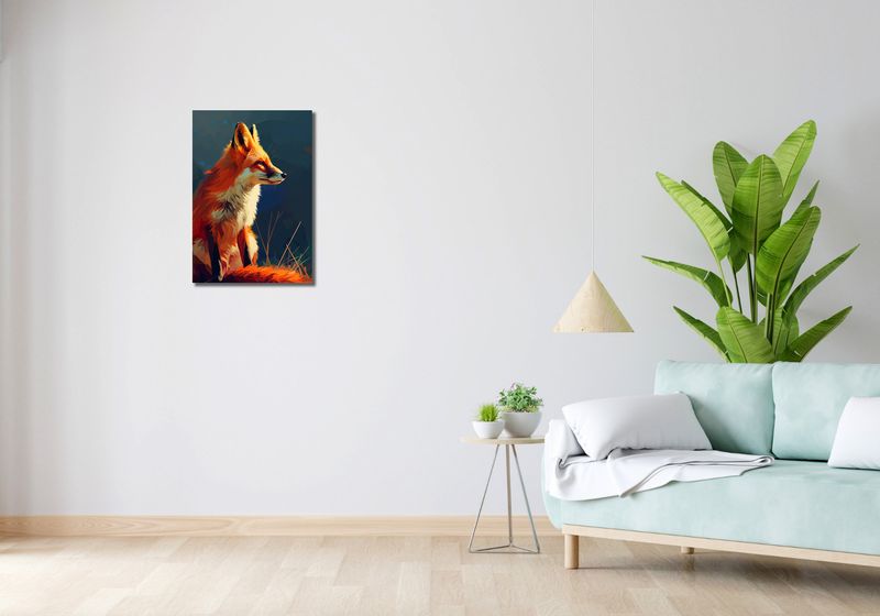 Obraz 40x60cm Spojrzenie Lisicy zdjęcie 2