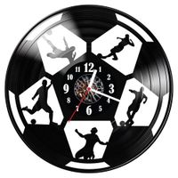Zegar ścienny z płyty winylowej Piłka nożna 283.14