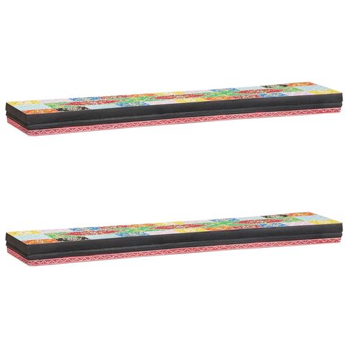 Półki Ścienne z półką 2 pcs Wielokolorowe 100 x 20 x 6 cm na Arena.pl