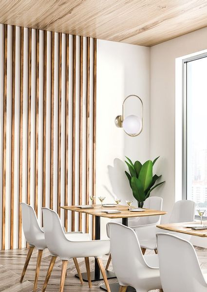 Cordel kinkiet 1x28W G9 ring mosiądz zdjęcie 2