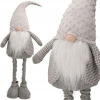 DUŻY SKRZAT ŚWIĄTECZNY SZARY KRASNAL GNOM TELESKOPOWE NOGI DEKORACJA