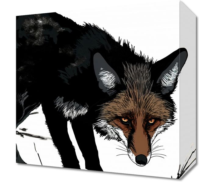 Obraz 30x30cm Nieufny Lis zdjęcie 1