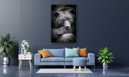 OBRAZ NA PŁÓTNIE 003 Niedźwiedź 60x90cm na Arena.pl