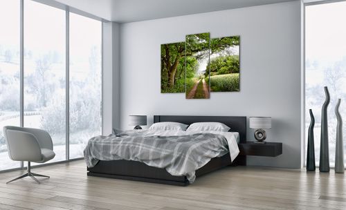 Obraz Na Płótnie - Las Pole Droga - 130X100 Cm - Cb130X100-2637 na Arena.pl