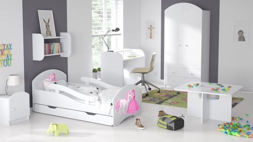 Łóżko dziecięce LEO 160x80 białe na Arena.pl