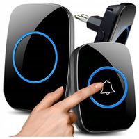 DZWONEK BEZPRZEWODOWY DO DRZWI FURTKI BRAMY WODOODPORNY DUŻY ZASIĘG