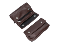 Pokrowiec na Fajkę Drewnianą Skórzane Etui z Kieszenią Brązowe