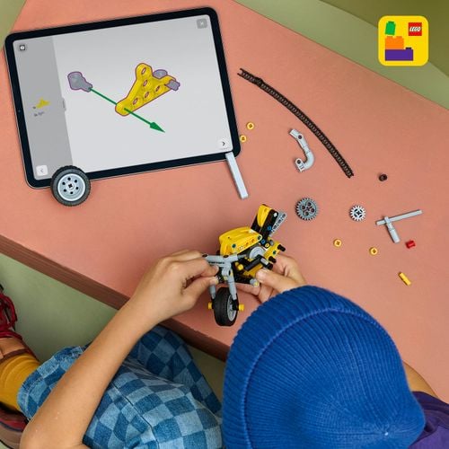 Klocki LEGO TECHNIC 42225 Żółty motocykl na Arena.pl