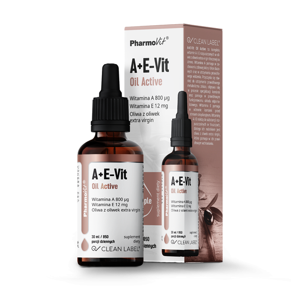 Witamina A + E W Kroplach Bezglutenowe 30 ml - Pharmovit (clean Label) zdjęcie 1