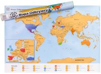 MAPA ODKRYWCY - ŚWIAT - ULEPSZONA ZDRAPKA