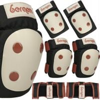 Ochraniacze na rolki dla dzieci zestaw ochraniaczy BERGEN XS czarne