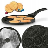 PATELNIA do NALEŚNIKÓW Jajek Marmurowa INDUKCJA Gaz Tadar Marble Buźki 26cm