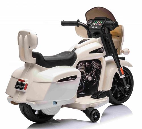 Motor Motorek Chopper 6V 35W Led Boczne Kółka Biały na Arena.pl