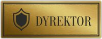 Tabliczka Złota Srebrna na drzwi DYREKTOR